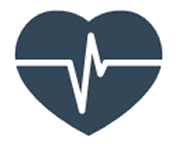 icon of a heart with a pulse inside